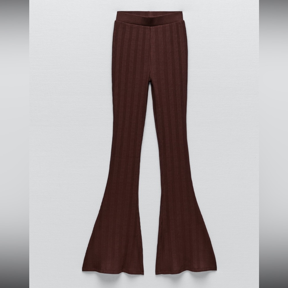 Zara Brown Flared Pants